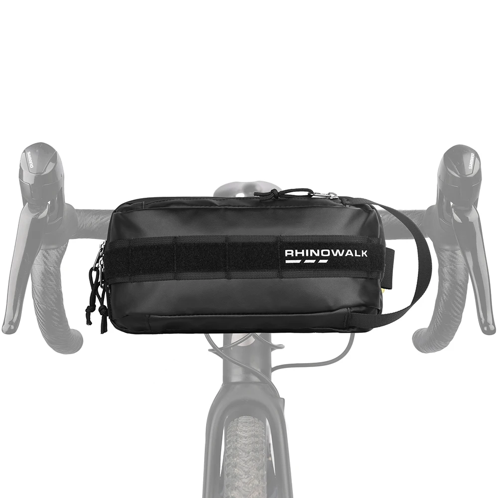 AliExpress Rhinowalk Bicycle Handlebar Bag 2.4L Portable Cycling Storage Bag Bikepacking Shoulder Crossbody Waist Bag Molle System
