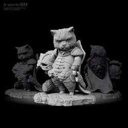 60MM Resin figure model kits cat toy colorless and self-assembled A-1220