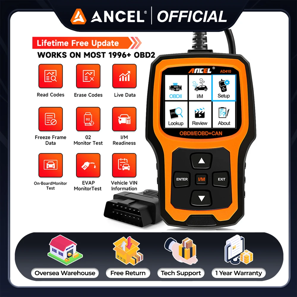 Ancel AD410 OBD2 Sc… - image