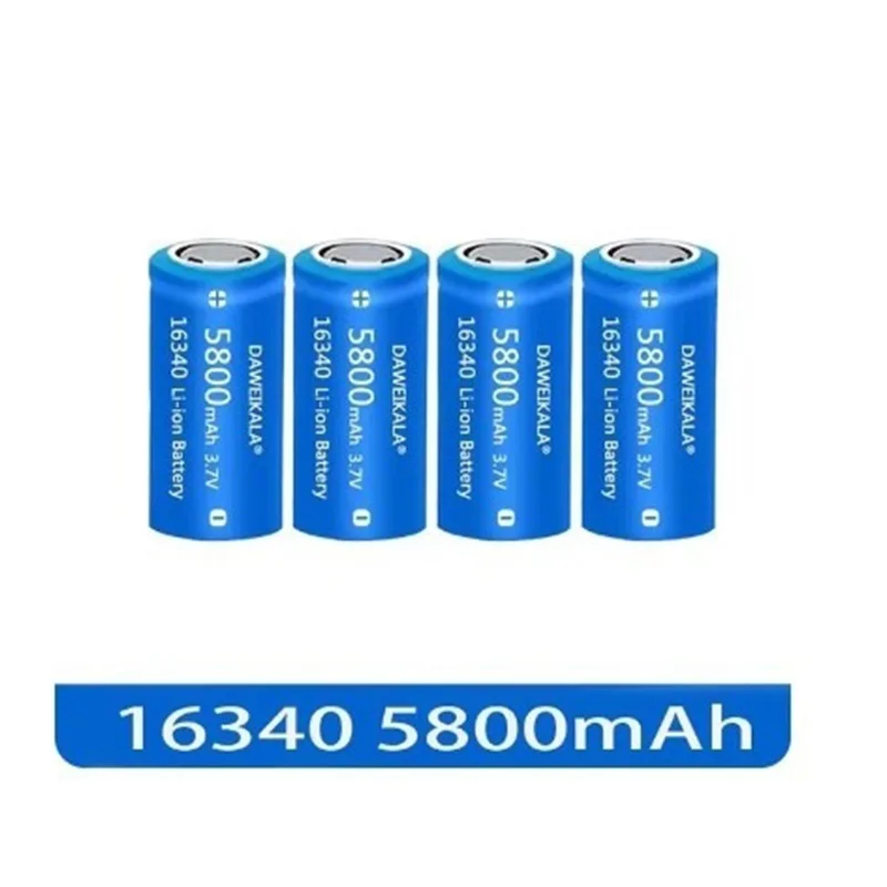 2025 nouvelle batterie CR123A RCR 123 ICR 16340 5800mAh 3.7V Li-ion batterie Rechargeable pour caméra de sécurité Arlo L70