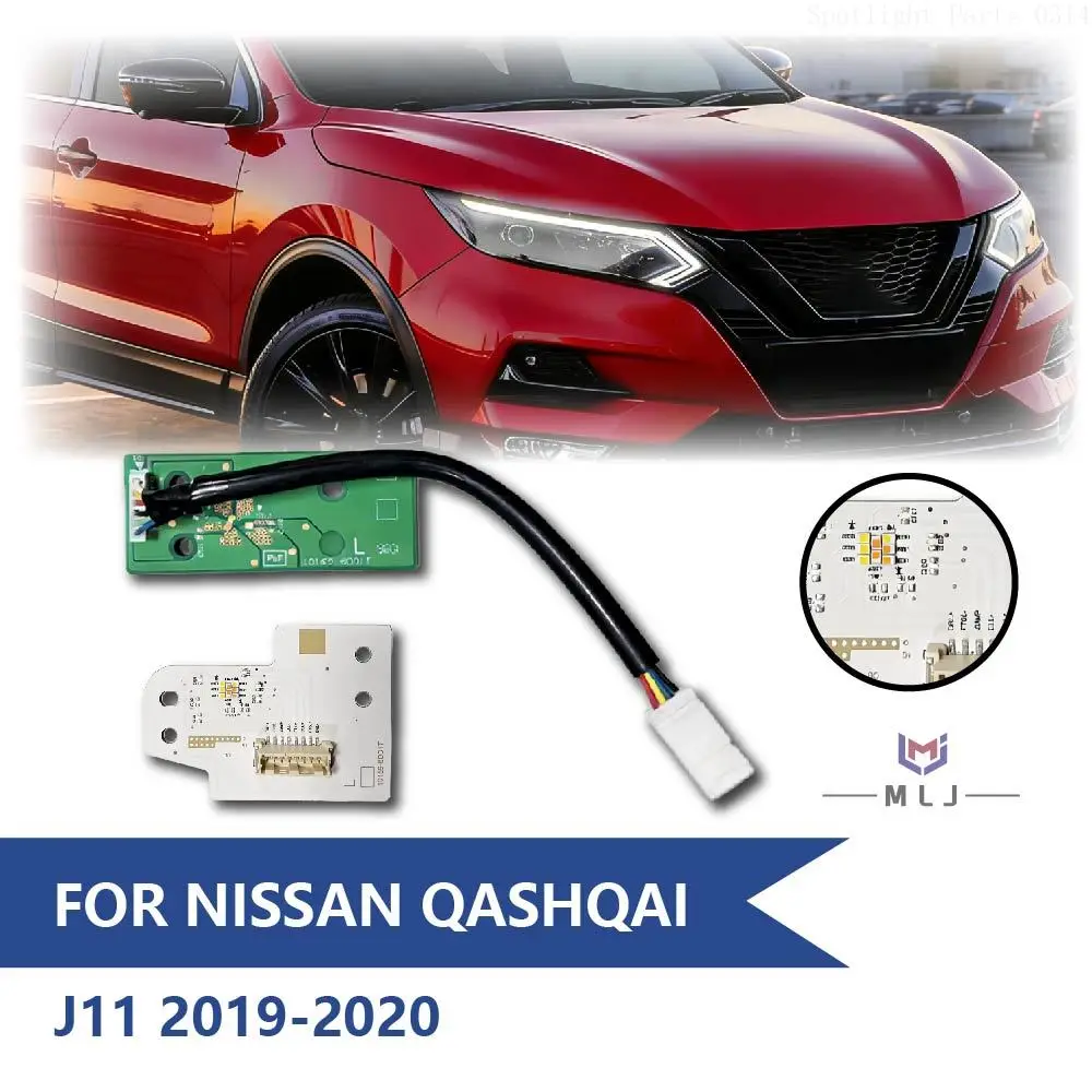 

OE 101698D01T For 2017-2021 Nissan Qashqai J11 LED DRL Boards Daytime Running Light Angel Eye Module White Light Car Accessories