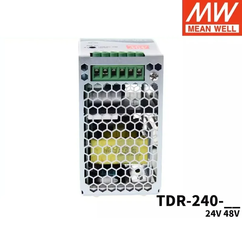 MEAN  WELL   TDR-240-24   TDR-240-48   240W ultra-thin three-phase industrial guide rail with PFC function TDR-240 MEAN WELL