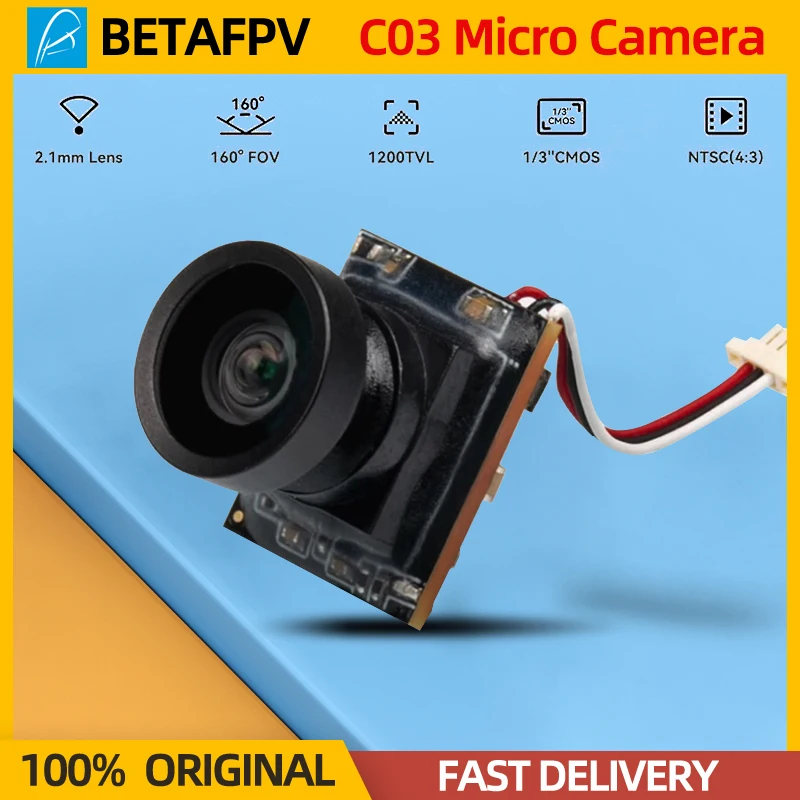 

BETAFPV C03 FPV Микрокамера Объектив 2,1 мм 1200 ТВЛ 1/3 дюйма CMOS FOV 160 ° Для FPV Whoop Drone Racing Air65/75/Meteor65/75 Quadcopter