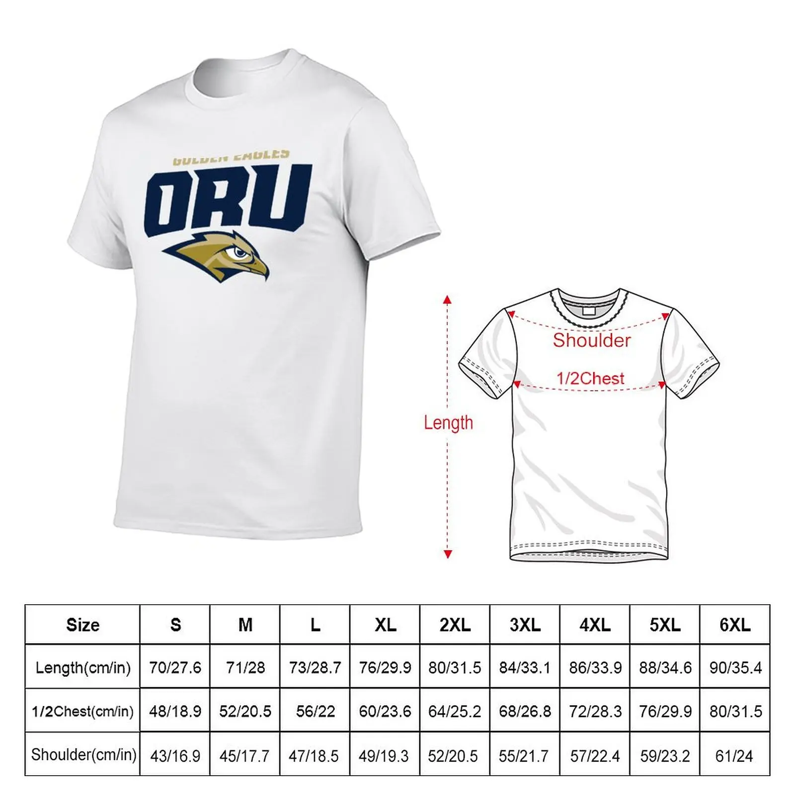 Oral Roberts Golden Eagles T-Shirt Sporty Breathable Short Sleeve T-Shirt