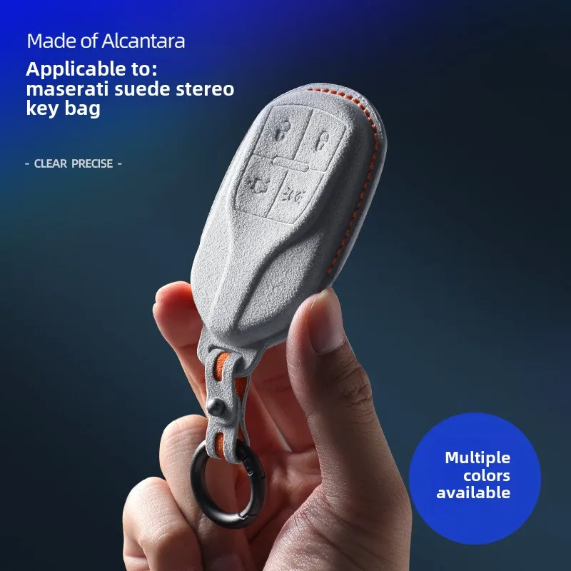 

For Maserati Ghibli/Levante Maserati Quattroporte Alcantara Fur Three-Dimensional Key Case Car Key Case Car Supplies