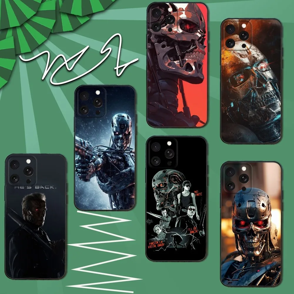 

Movie The T-Terminator Phone Case For iPhone 16e,16,15,14,13,12,11,Pro,X,XS,Max,XR,Plus,Mini Soft Black Cover