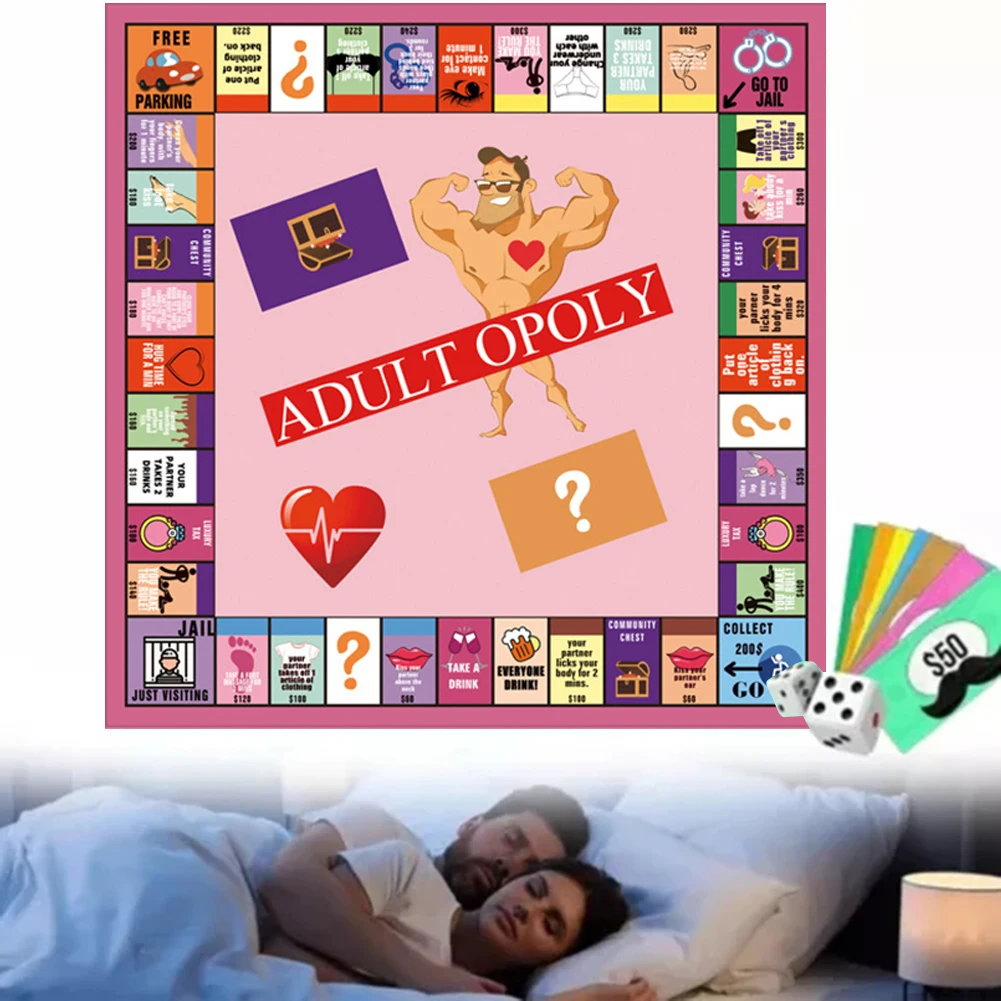 

Couple Adult Opoly Board Game Date Night Ideas Intimacy Card Game For Gatherings