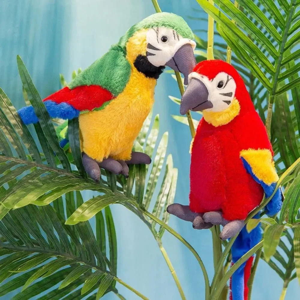 Plush Parrot Simulation Stuffed Doll, Decoração do lar, Decoração do sofá, Brinquedos de animais selvagens