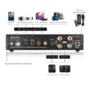 Nobsound A10 하이파이 블루투스 5.0 디지털 파워 앰프, 리시버 서브우퍼 앰프, 스테레오 USB, OPT, COAX 오디오 앰프, 240W APTX-LL 3