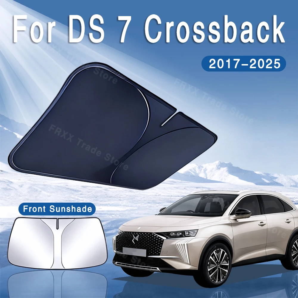 Car Sun Visor Front Windshield Sunshade Heat Insulation Summer Cooling Auto Accessories For DS 7 Crossback 2017~2025 2020 2023