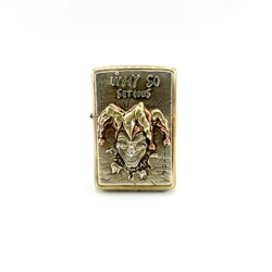 EDC Lighter Storage Case Poker Clown Brass