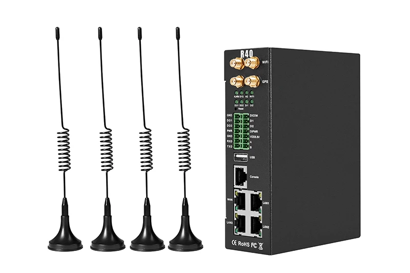 Intelligent water conservancy remote data collection control RTU/DTU /lOT gateway 4g industrial router with RS485 2DI 2DO 4AI