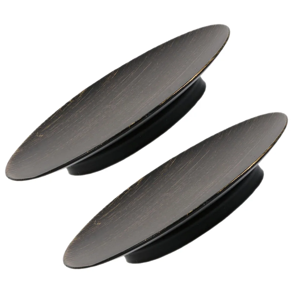 

2pcs Iron Plate Holder Metal Candlestick Holders For Home Tabletop Decor Romantic Atmosphere Simple Design Festival