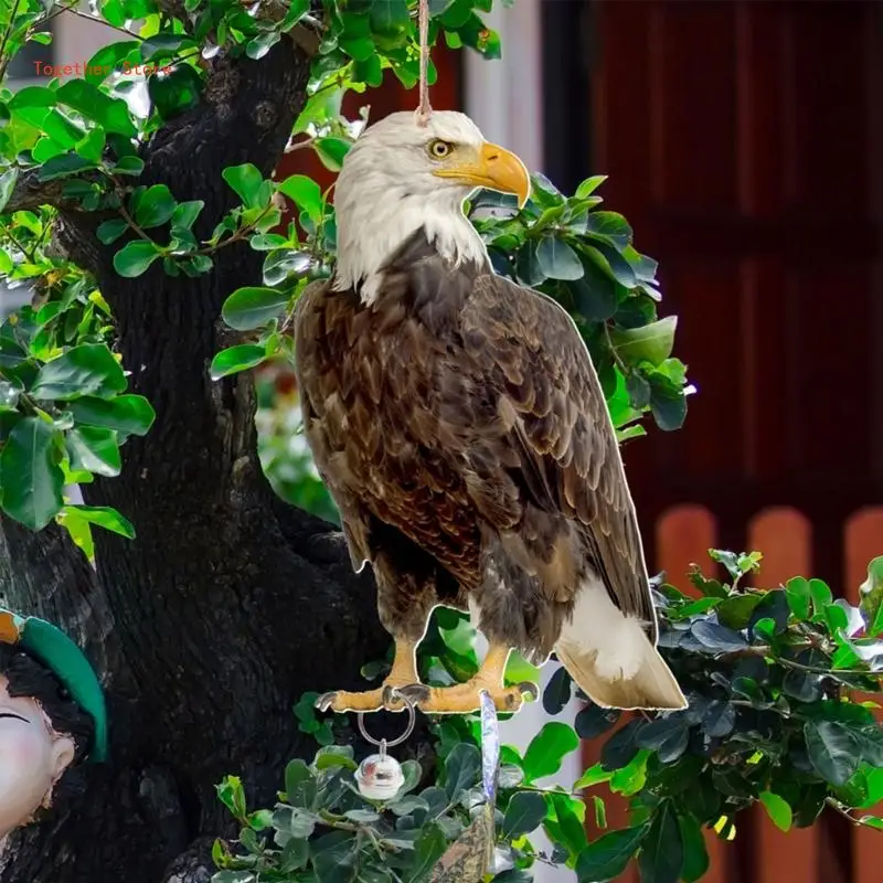 Realistic Owl Bird Repeller Ringing for Outdoor Use Bird Scare and Frighten Bird Keep Birds Away 6XDD