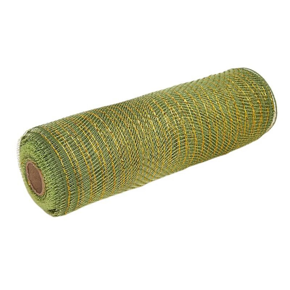 1 لفة من الشباك الزخرفية عيد الميلاد ديكو شبكة لفات لأكاليل الزهور يتأرجح الأقواس 12 ألوان 26 سنتيمتر X 10yd البولي بروبلين البلاستيك #3