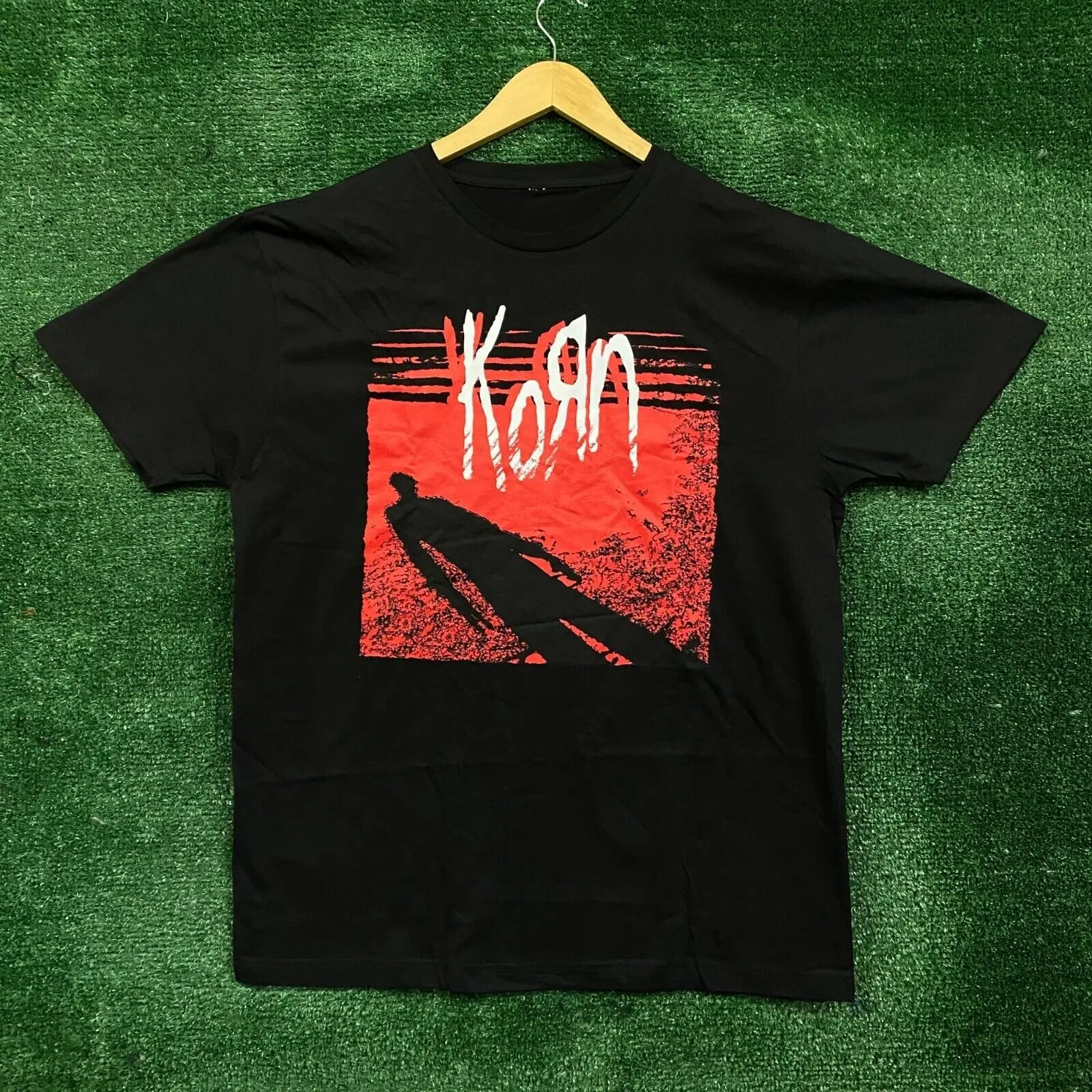 Korn T Shirt Knock Wall Rock Band New Black Official