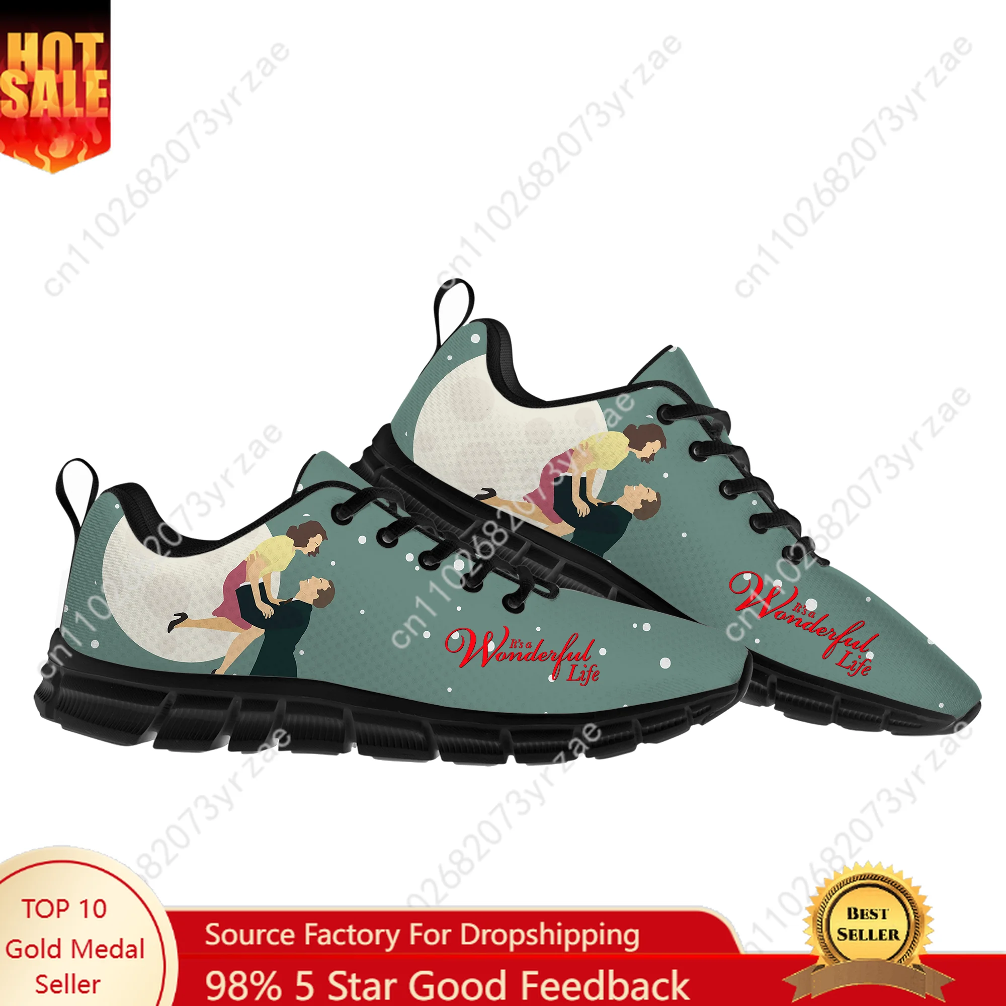 

It's a Wonderful Life Sneakers Mens Womens Teenager Breathable Customized Sports Shoes High Quality Fashion Casual Custom Shoes