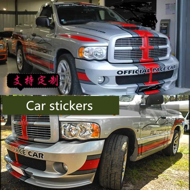 

FOR Dodge Ram 1500 RAM Car Vinyl Decals Body Sticker pearance Customized fashion sports decal film accessories