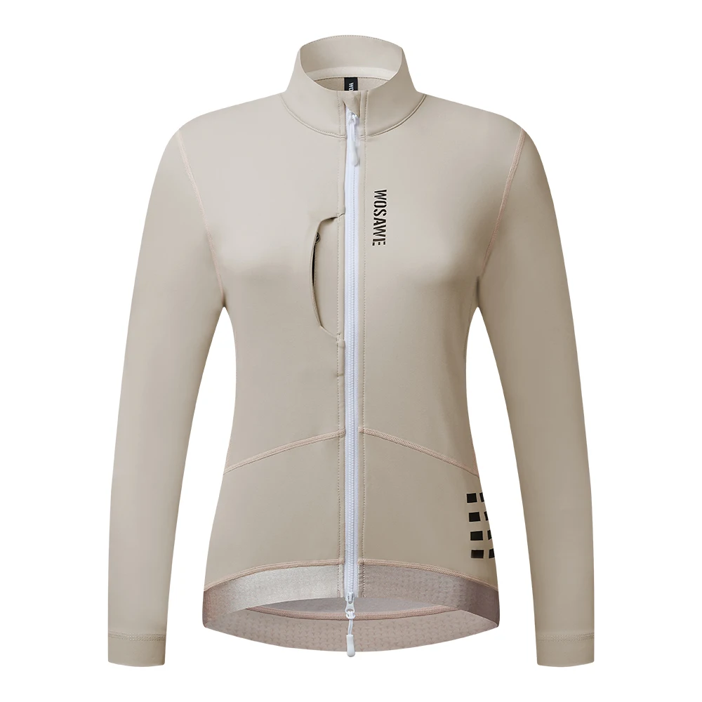 

WOSAWE Women's Winter Thermal Fleece Cycling Jersey Long Sleeve Bike Jacket for Riding & Gym Ropa Ciclismo Clothings