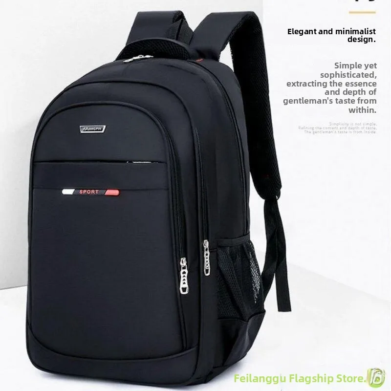 

Men's Large Capacity Business Travel Backpack Computer Bag Soft Handle Zipper Closure Waterproof Shoulder Bag for High School...