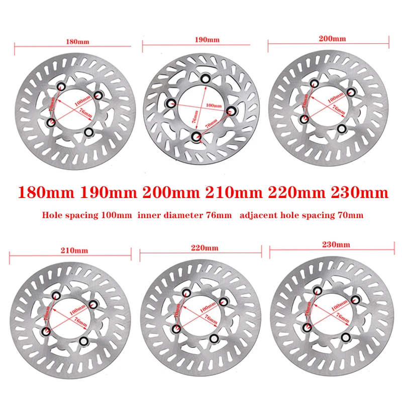 180mm 190mm 200mm 210mm 220mm 230mm Front/ear Disk Brake Disc Plate For Motorcycle KAYO BSE 110cc 125cc 140cc 160cc Pocket Dirt