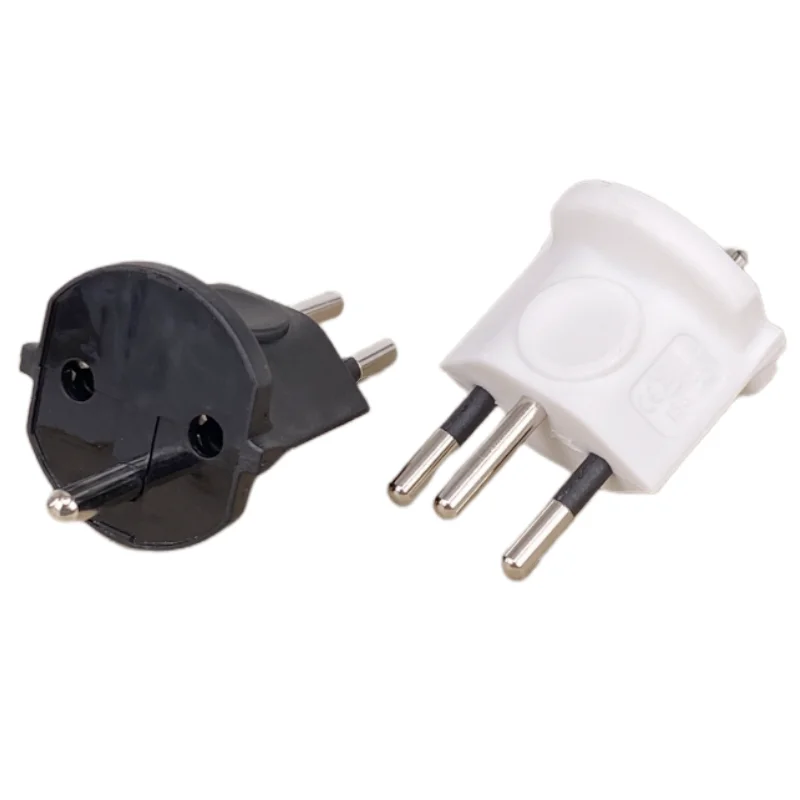1PC European France TO Swiss plugs Travel Adapter 3 pin plug 10A 250V Power Plug EU to Switzerland Electrical Plug