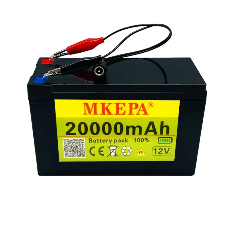 حزمة بطارية ليثيوم 12 فولت 20 أمبير 18650، مع 20 أمبير BMS، مناسبة لرش سيارات لعبة الأطفال والسيارات الكهربائية والطاقة الشمسية جاهزة للاستخدام #4