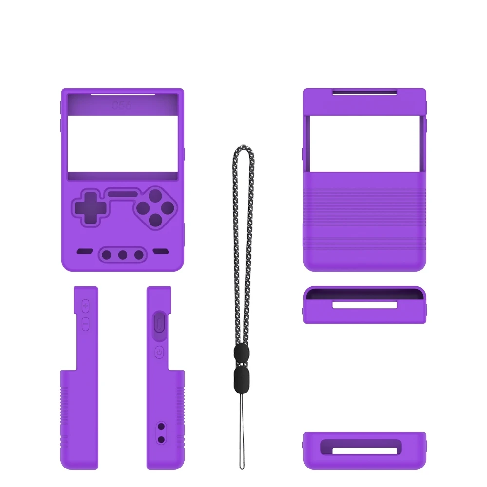 Durable Silicone Protective Case for Trimui Brick Gaming Console Drop Protection Simple Solid Color Design Gaming Accessory