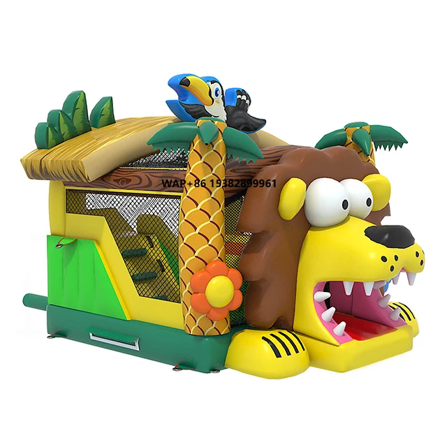 

Slide Combo Lion Bouncy Castle
