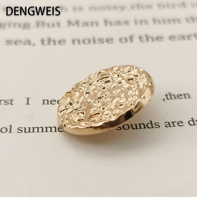 Gold runde flache Retro Metall knöpfe für Kleidung Mantel Jacke Anzug Blazer dekorative DIY handgemachte Näh knöpfe für Kleidung neu – Detail 4
