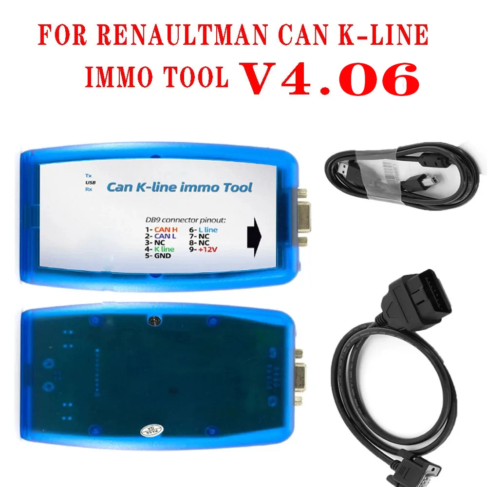 ECU  Tool Renaultman C-an K-line  V4.06 4.04 Support for Renault C-AN K-line Immo Tool OBD2 Auto ECU Programmer R W EEPROM