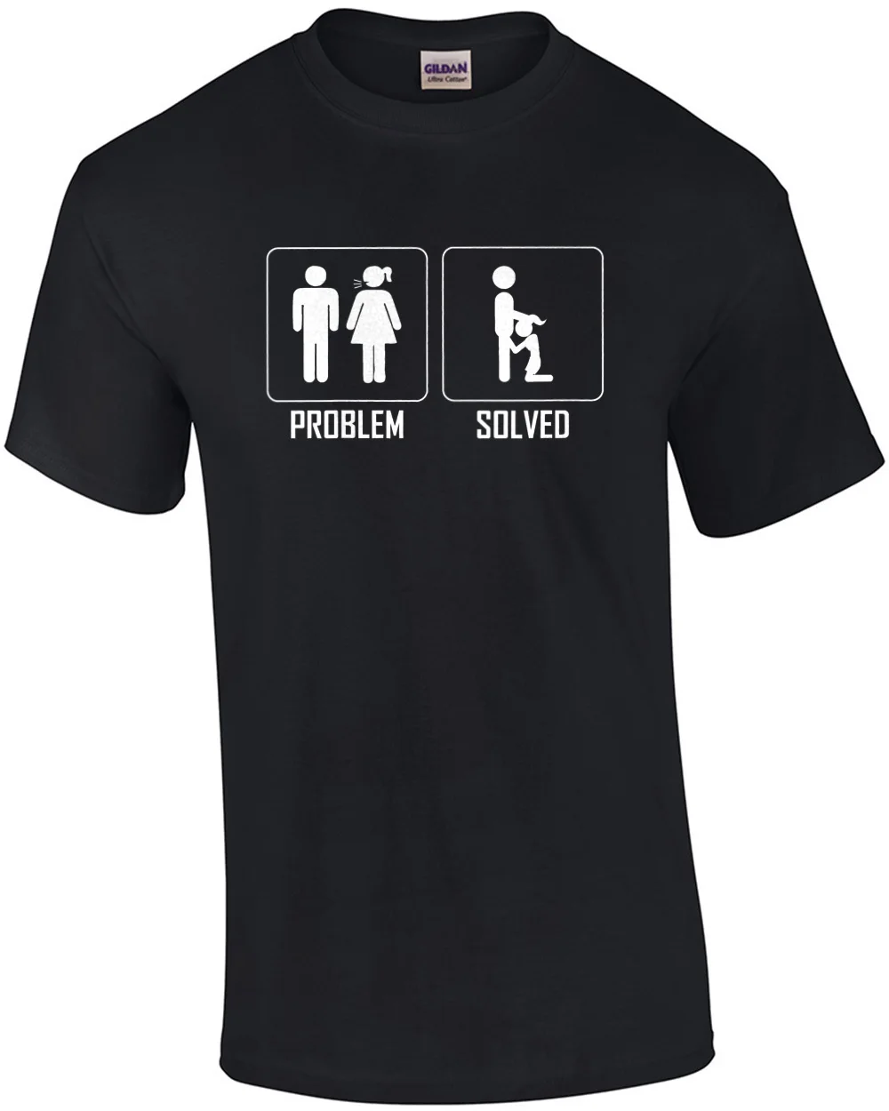 Problem Solved Offensive Sexual T Shirt