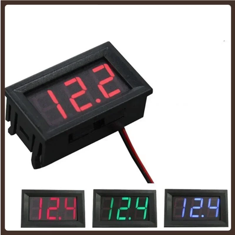 

Digital Voltmeter DC 4.5V to 30V Digital Voltmeter Voltage Panel Meter For 6V 12V Electromobile Motorcycle Car