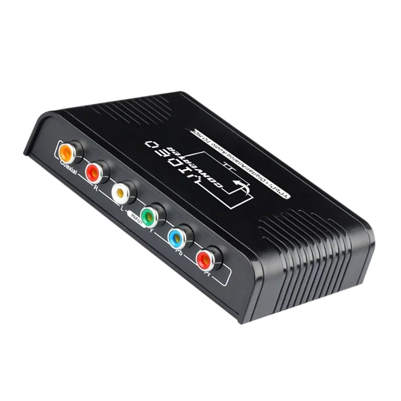 

Ypbpr To HD Converter Adapter, 5-RCA Component To HD Cable Converter Adapter With Audio For Wii-DVD TV