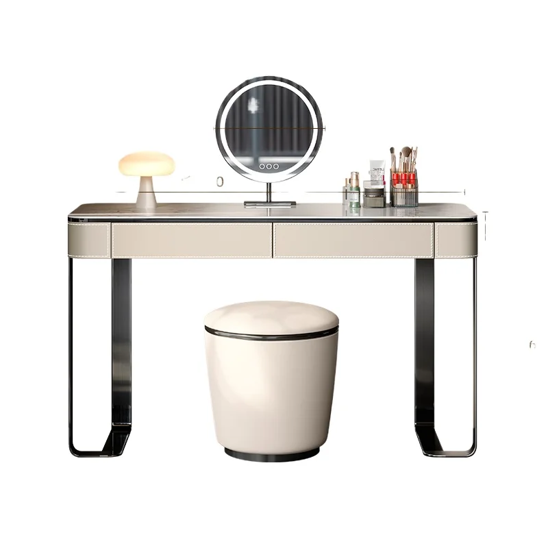 Meja Rias Cermin Organizer, Meja Rias untuk Latihan, Meja Rias Perhiasan, Meja Rias dengan Laci, Meja Rias Penata Rambut, Furnitur Kamar Tidur