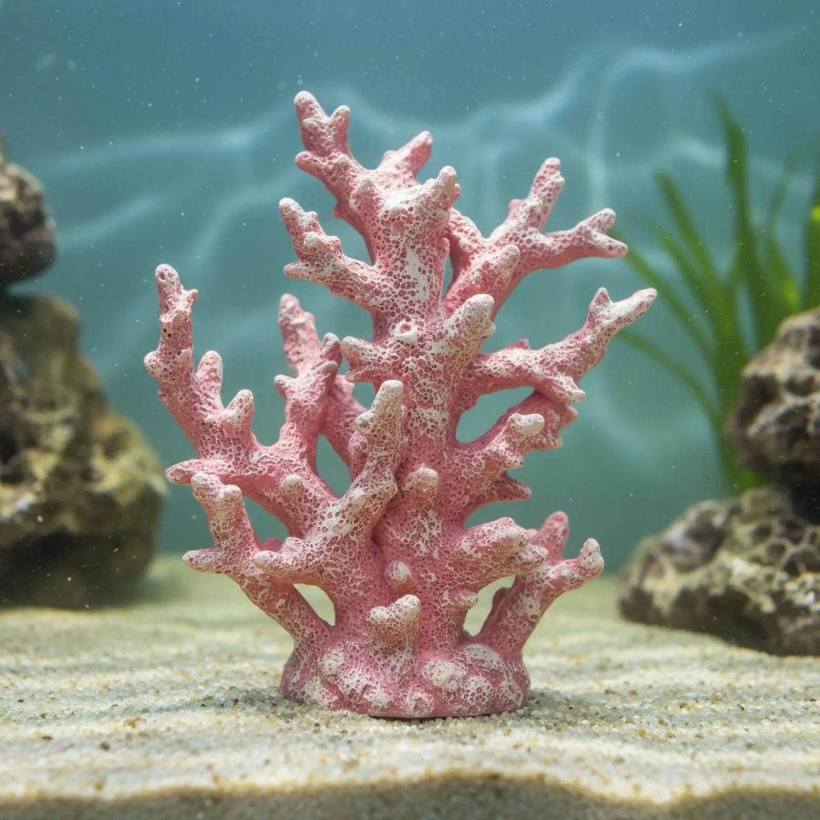 Decoración artificial rama oceánica resina acuario – Bajo mantenimiento