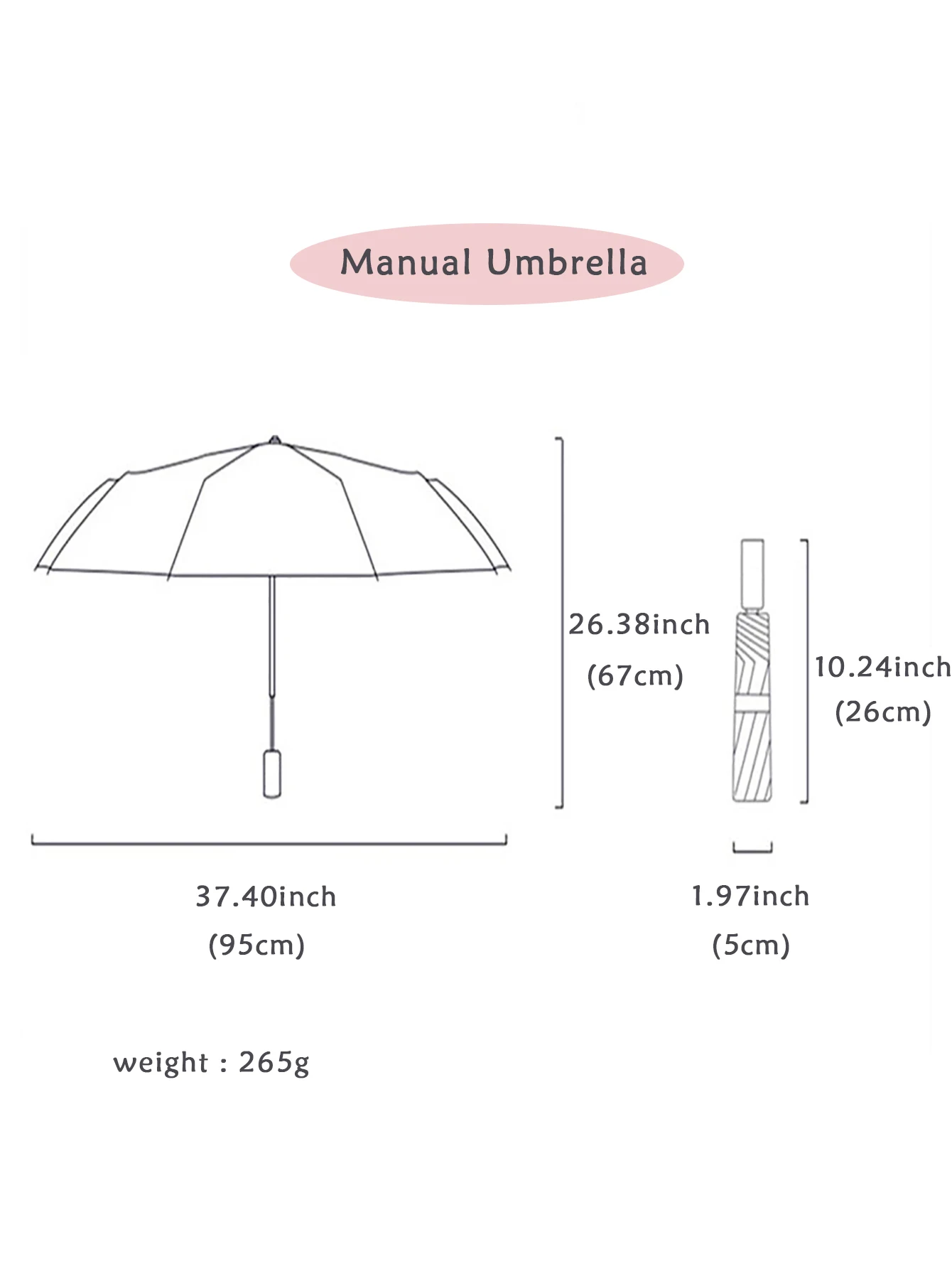 Handfold Umbrella Fruit Umbrella Girl Heart Sunny Rain Dual Use Sun Umbrella Male and Female Sunscreen Umbrella