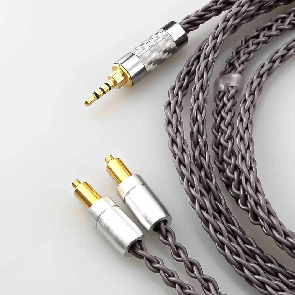 8 Core Silver Plated Balanced Headphone Replacement Cable for SRH1440 SRH1540 SRH1840 Hifi Audiophile 2.5/4.4mm/4 pin XLR