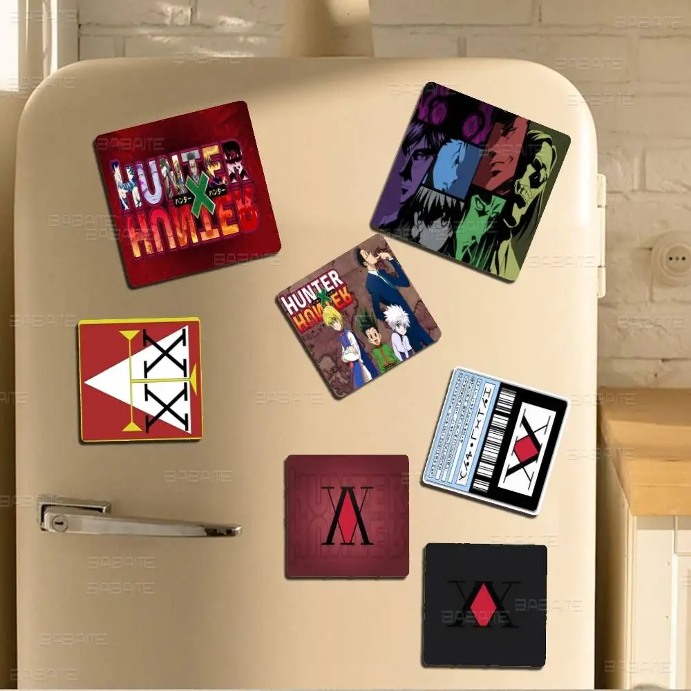 Fantasy Comic Hunter X Hunter 1pc Fridge Magnet Personalized Magnetic Photo Holder Durable Square Picture Surface Fridge Magnets