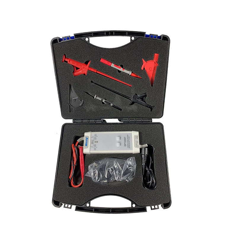 

DP10007 100MHz 700V Oscilloscope Probe Kit High Voltage Differential Accessory 10X/100X Attenuation Instrument Parts Accessories