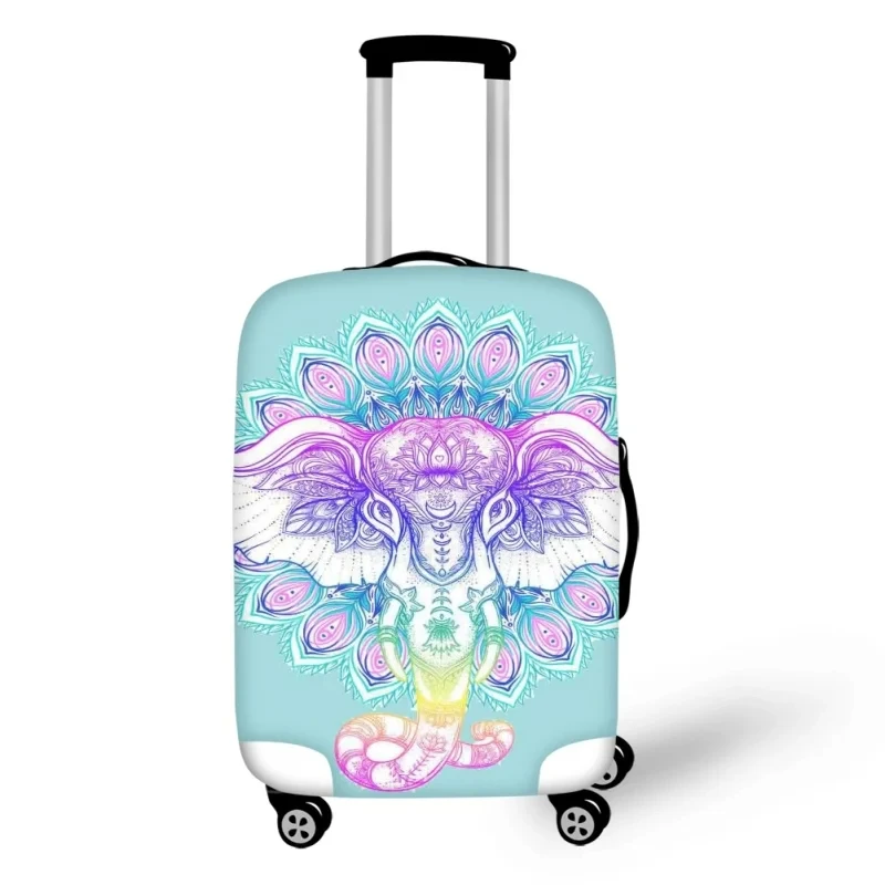 

Mandala Elephant Print Luggage Cover Elastic Trolley Case Protective Covers for Travel Anti-dust Suitcase Covers for 18-32 Inch