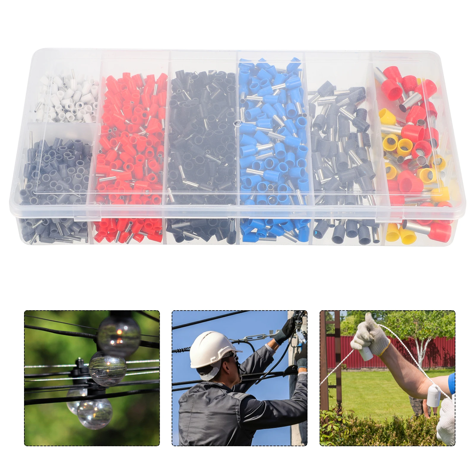 

Cold Pressed Terminal Wire Ferrule Kit Electric Ends ABS Connector High Precision Crimping Die Clamp Essential Tool Electricians