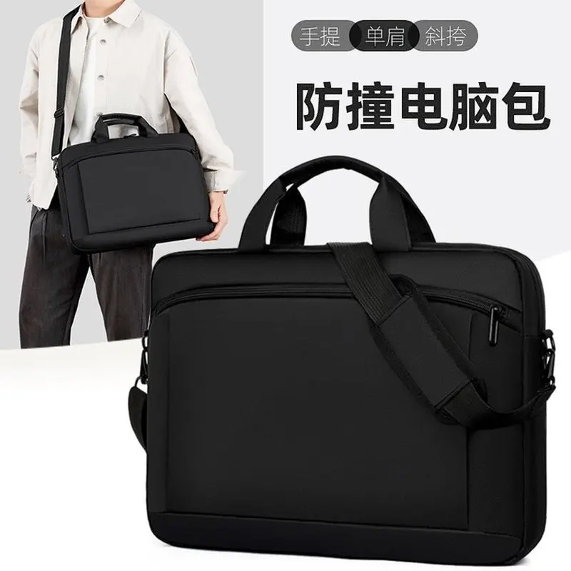 New Shockproof Laptop Sleeve Case Ultra Thin Large Capacity Shoulder Bag Business Fashion Laptop Handbag Notebook Cover Pouch