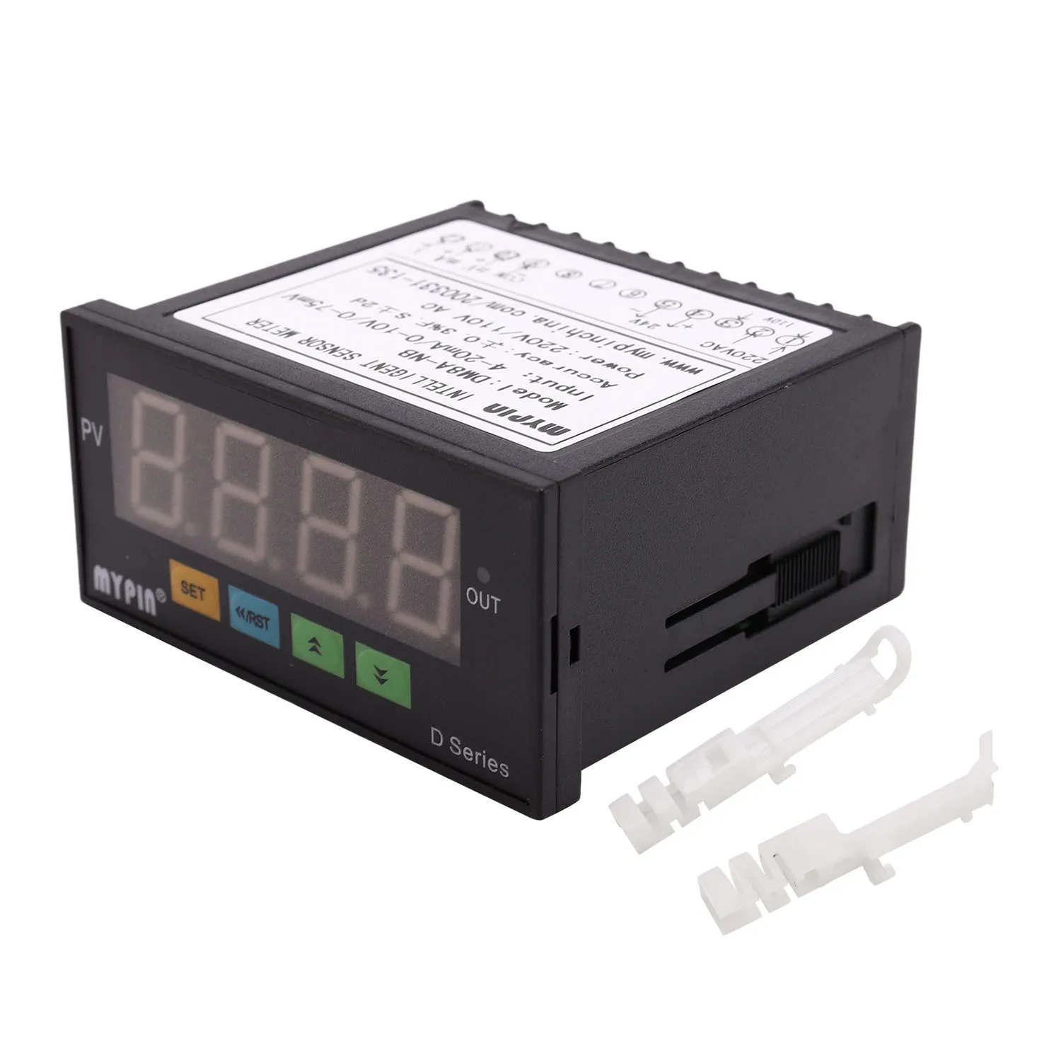 

mypin Digital Sensor Meter Multi-Functional Intelligent Led Display 0-75Mv/4-20Ma/0-10V Input