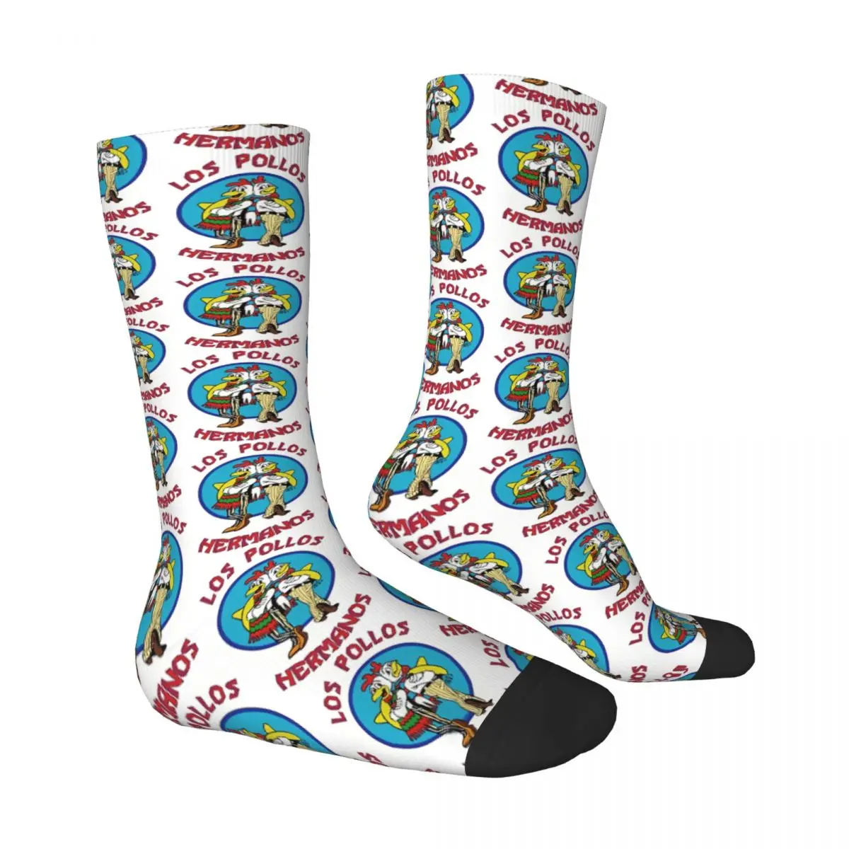 Los Pollos Hermanos Breaking Bad Socks Gym 3D Print Funny Boy Girls Mid-calf Socks