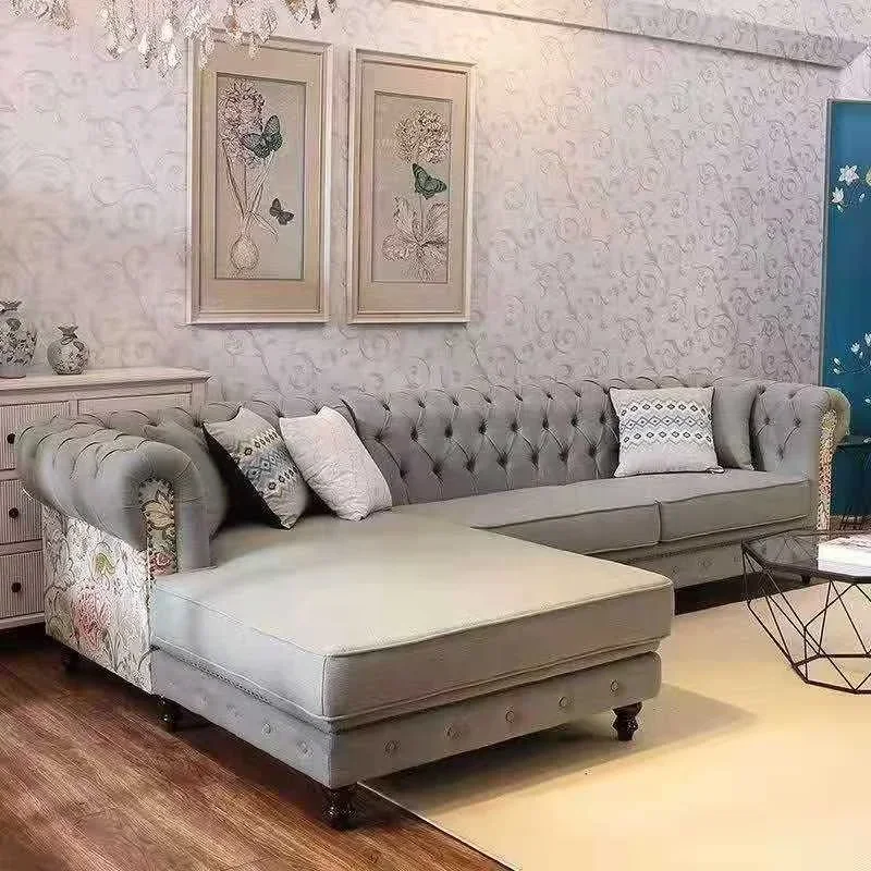 Luxury New Style Gold Stainless Steel And Imitation Leather Modern Counch Living Room Sofas