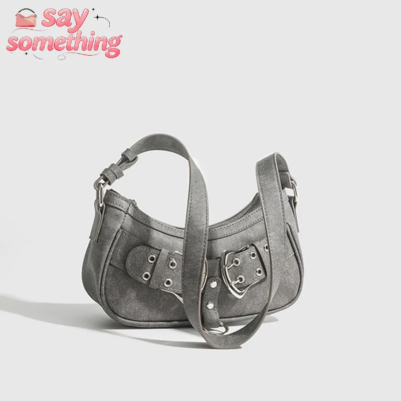 Retro Design Women Niche Underarm Crossbody Bag Fashion Pu Leather Purse Handbag Luxury Designer Shoulder Bags