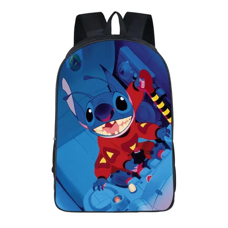 Stitch animation peripheral children's school bag cartoon creative cute super large capacity boys and girls student backpackgift