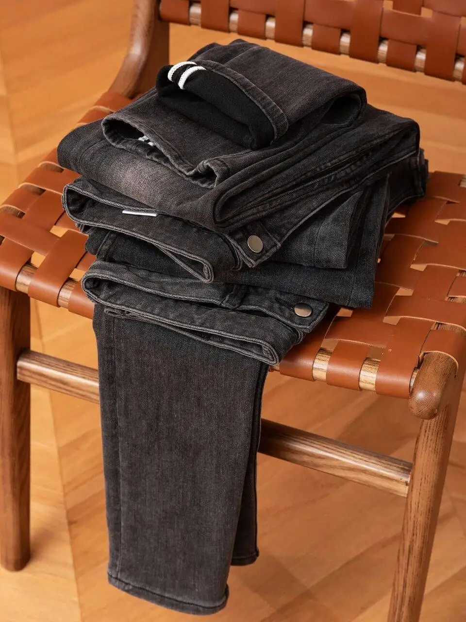 

Мужские утепленные ветрозащитные теплые повседневные джинсовые брюки с прямым кроем, эластичные зимние брюки, удобные джинсы