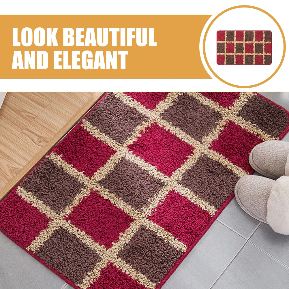

Non Slip Bathroom Rug 80x50cm Anti slip Absorbent Pad Polypropylene Fiber Washable Bath Mat Shower Rug Bath Mats